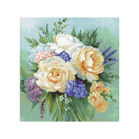Luca-S Embroidery kit Floral bouquet 1