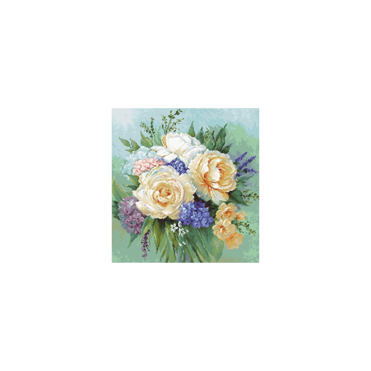 Luca-S Embroidery kit Floral bouquet 1