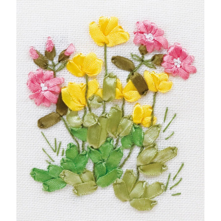 Borduurpakket Boterbloemen en longkruid