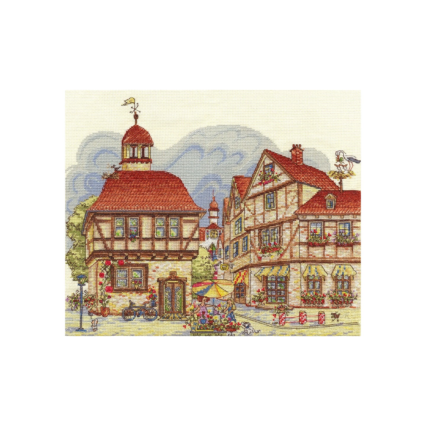 Panna Borduurpakket Happy Town