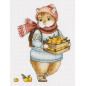Borduurpakket Hamster met mandarijnen