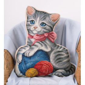Panna borduurkussen Mijn kitten kussen