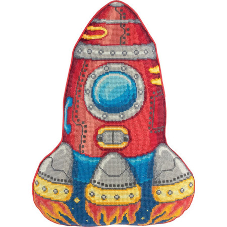 Panna Stitch Cushion kit Rocket (Cushion Front)