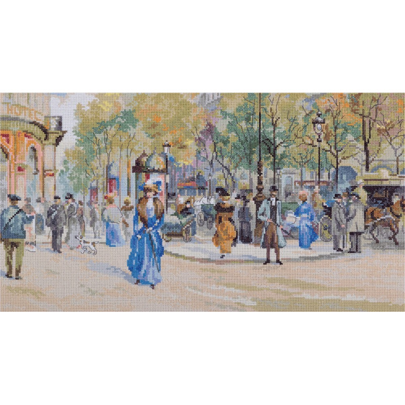 Embroidery kit Boulevard des Capucines
